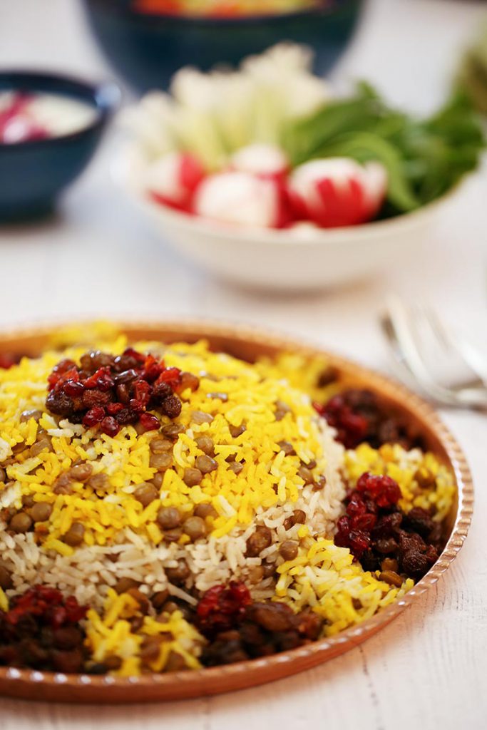 Adas Polo (Persian Lentil Rice)