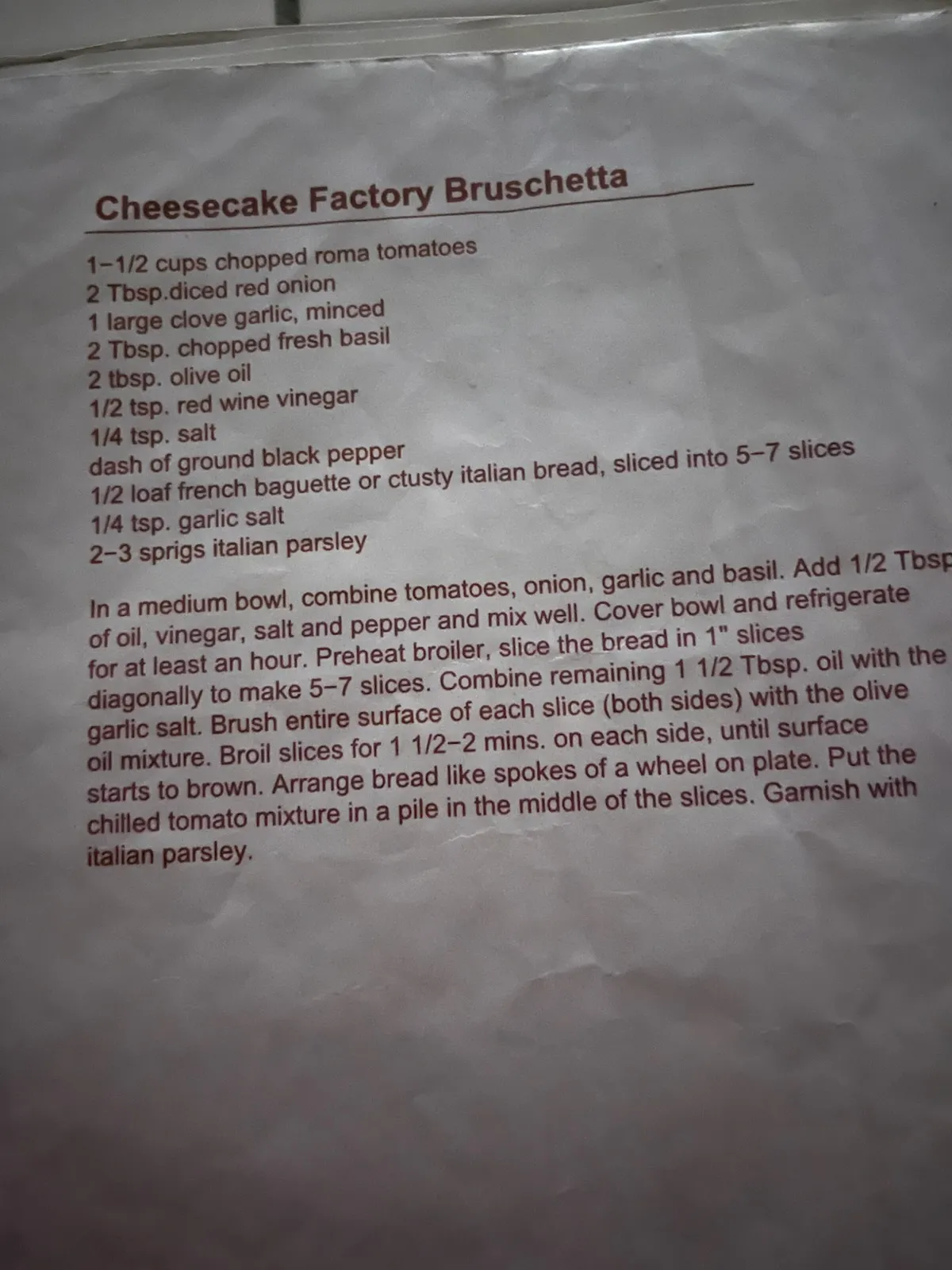 Bruschetta
