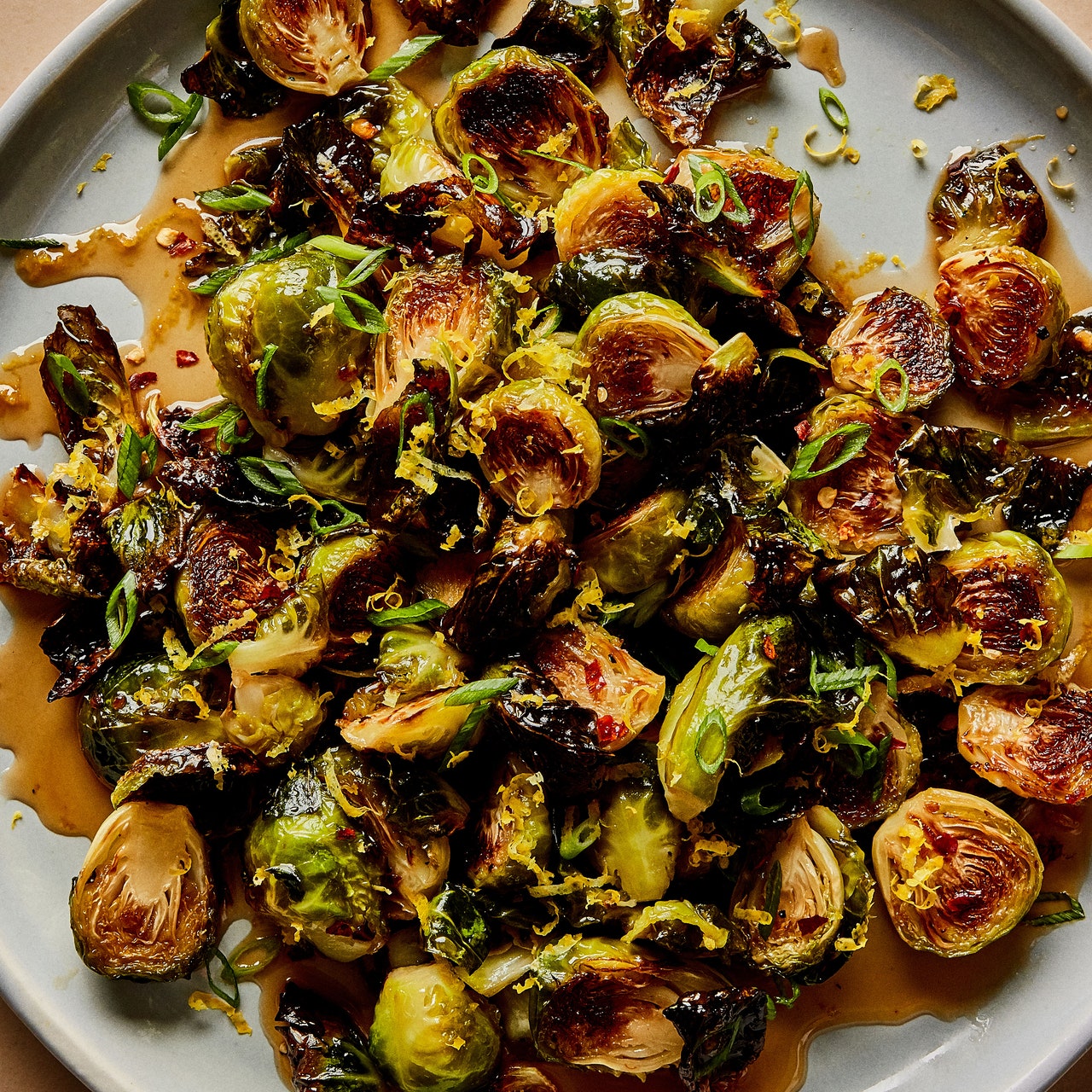 Brussels Sprouts With Warm Honey Glaze