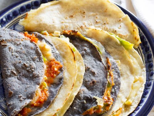 Calabaza and Onion Quesadillas