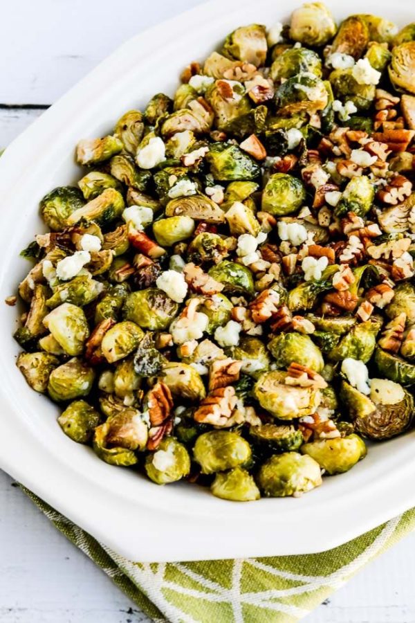 Charred Brussels Sprouts with Walnuts & Gorgonzola