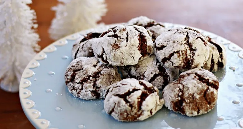 Earthquake Chocolate Crinkle Cookies