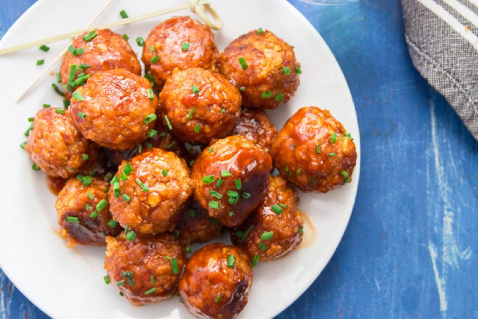 Firecracker Chickpea Meatballs