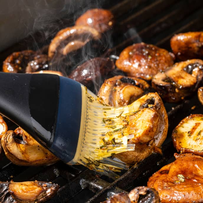 Grilled Mushrooms with Rosemary-Lemon Basting Butter