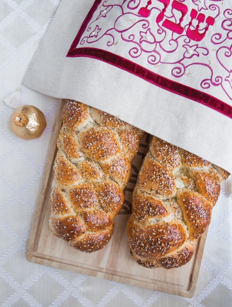 Honey Challah with Assorted Toppings