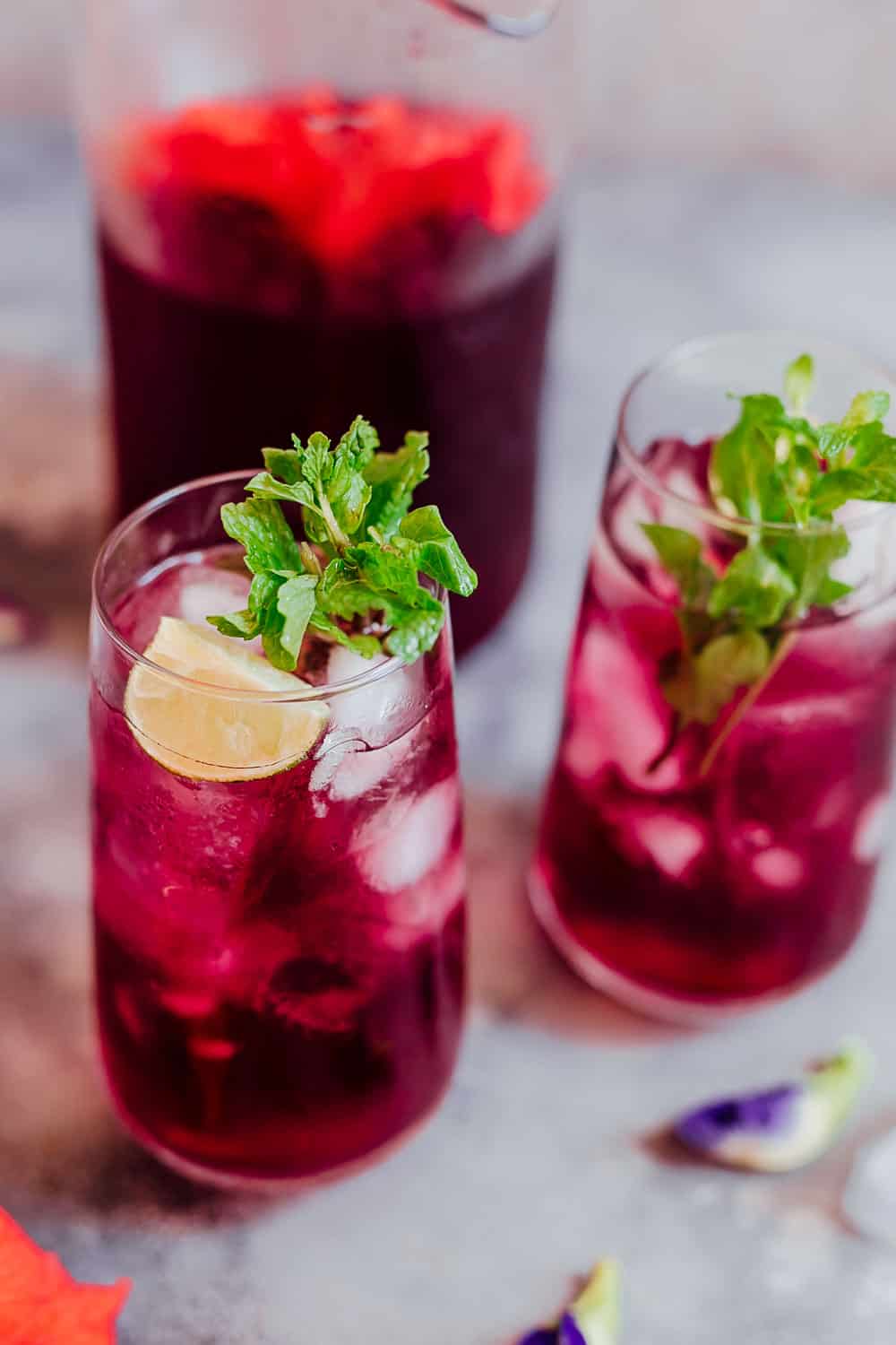 Iced Hibiscus Tea