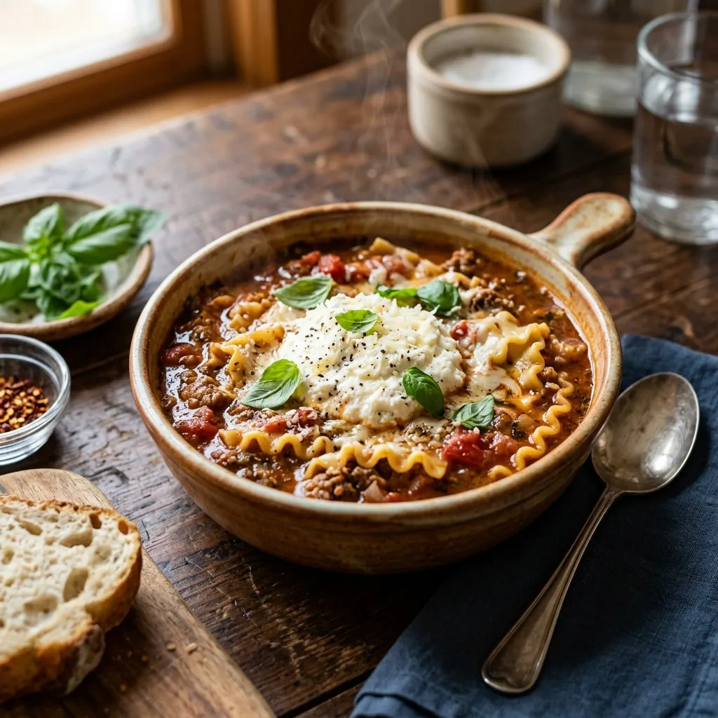 Lasagna Soup