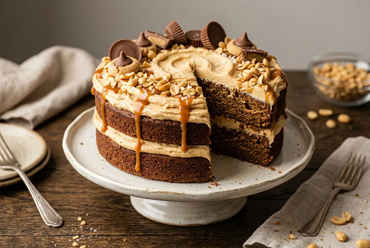 Moist Peanut Butter Cake