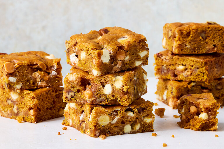 Pumpkin Blondies