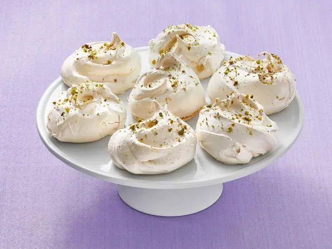 Salted Pistachio Meringues