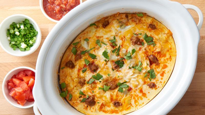 Slow Cooker Mexican Egg Casserole