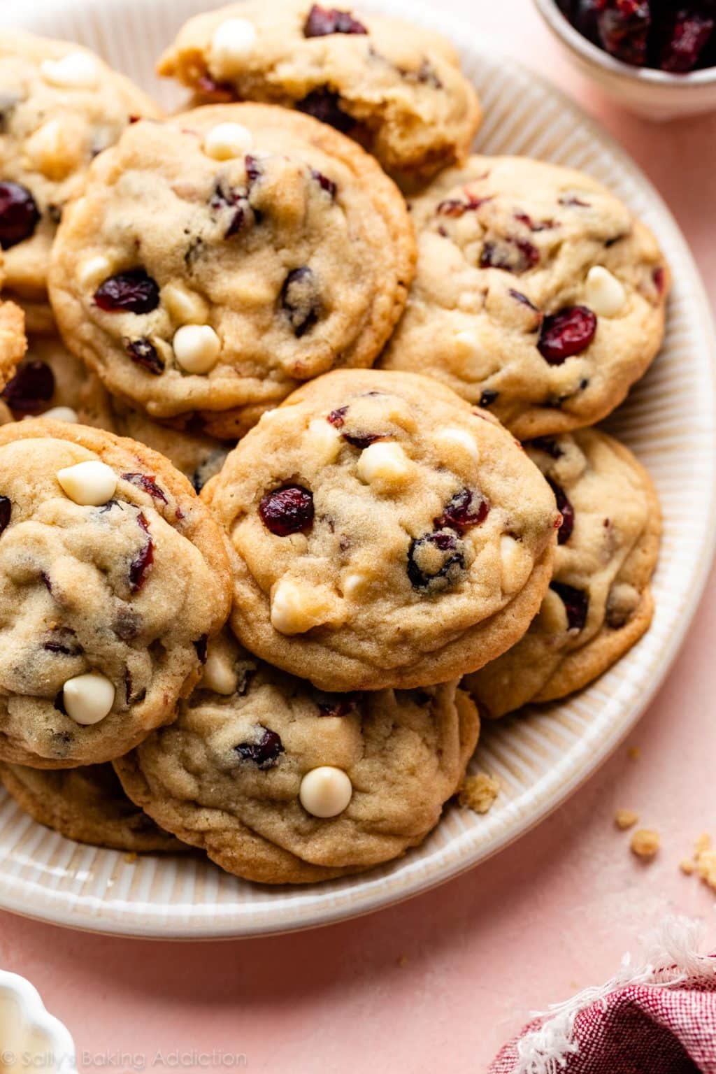 Soft White Chocolate Chip Cranberry Cookies