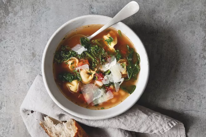 Spinach Tortellini Soup by Joanna Gaines