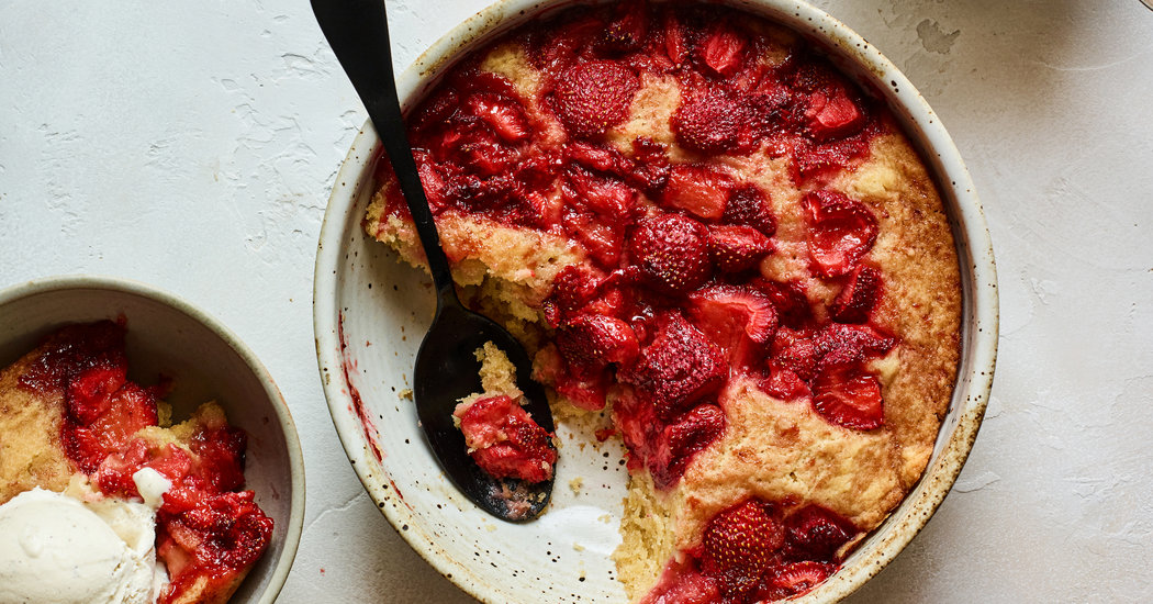 Strawberry Spoon Cake