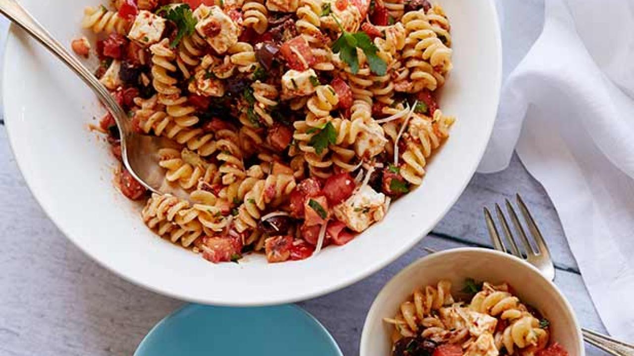 Tomato Feta Pasta Salad