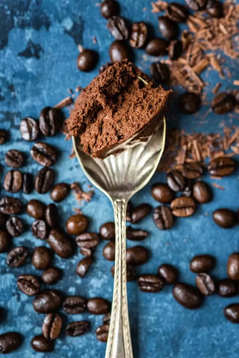 Vegan espresso martini chocolate mousse