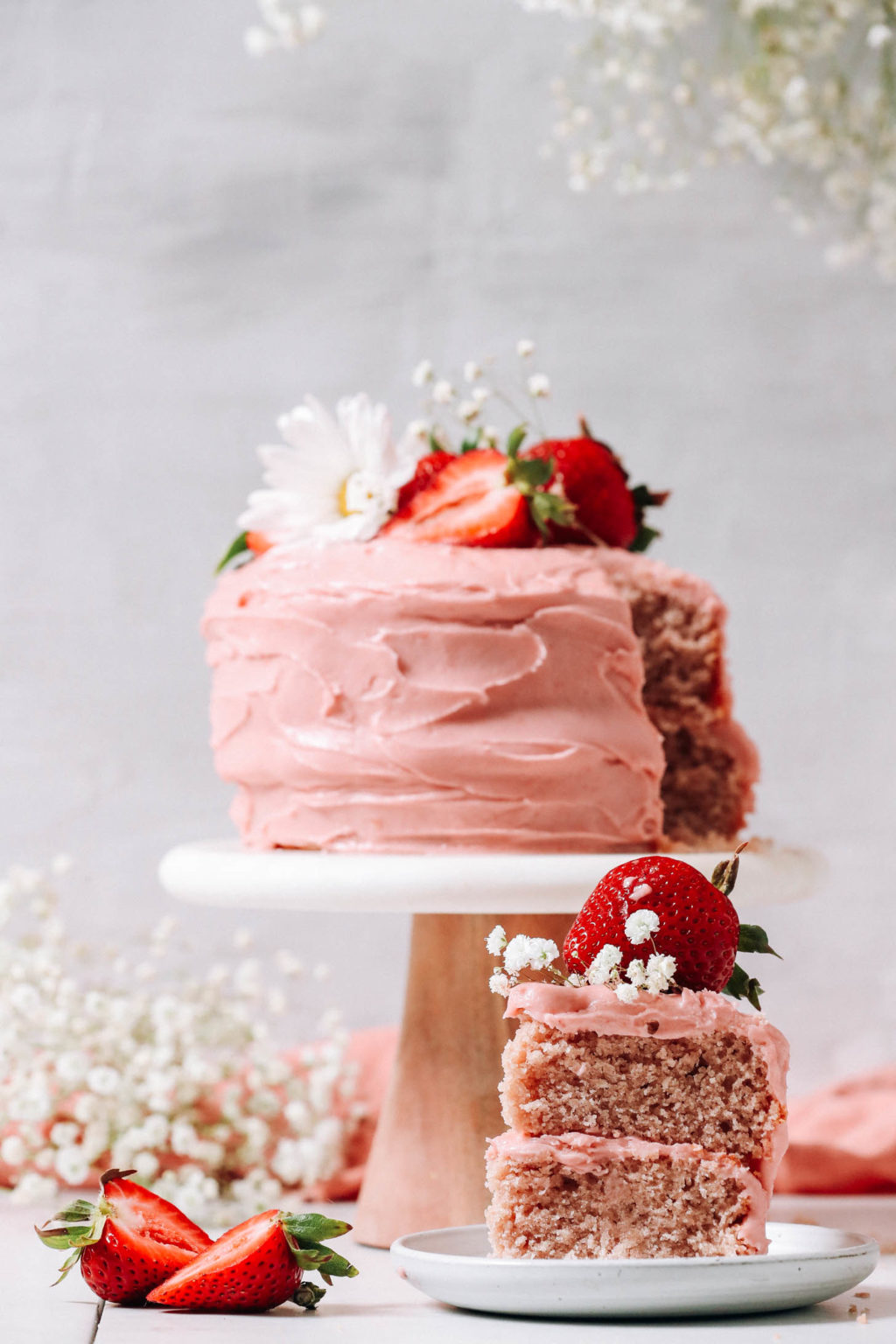 Vegan Strawberry Cake